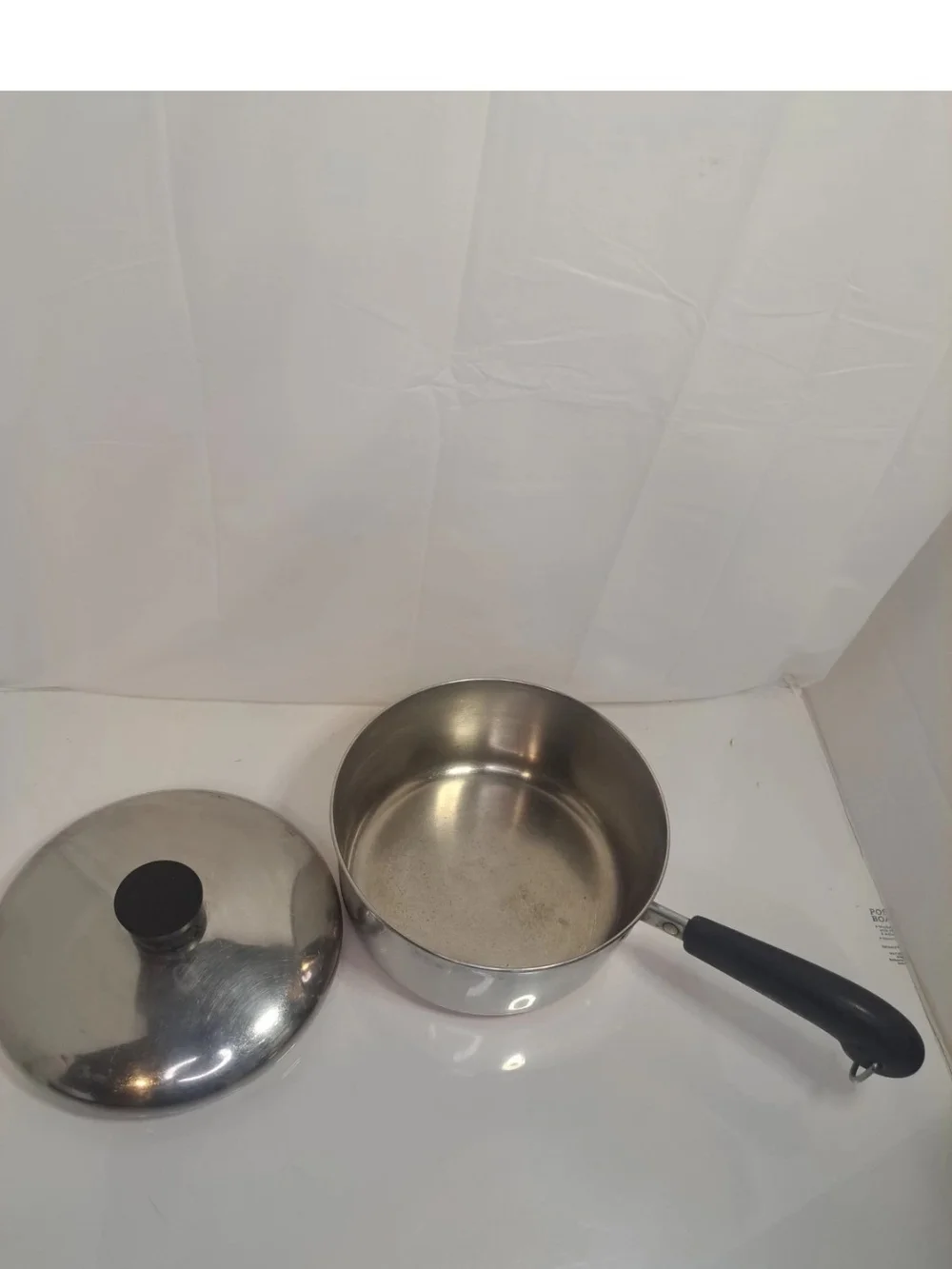 VINTAGE Revere Ware 3 qt Copper Bottom Saucepan w/Lid Riverside CA